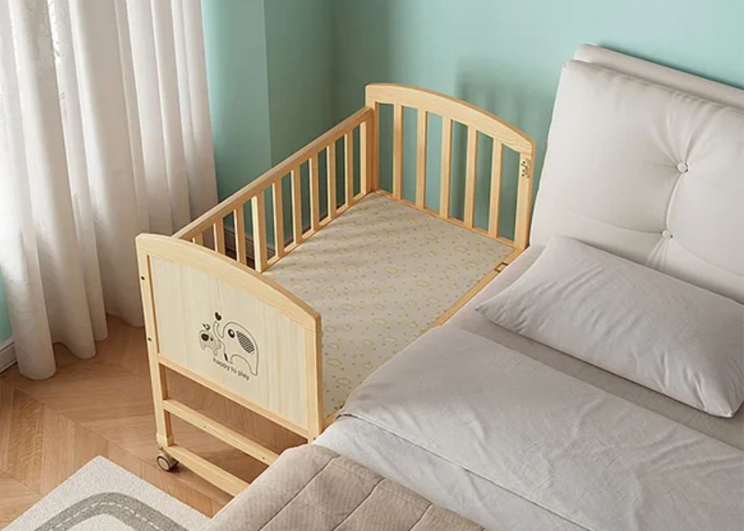 Fab n Funky Babycot - With Mattress and Hanging Toy