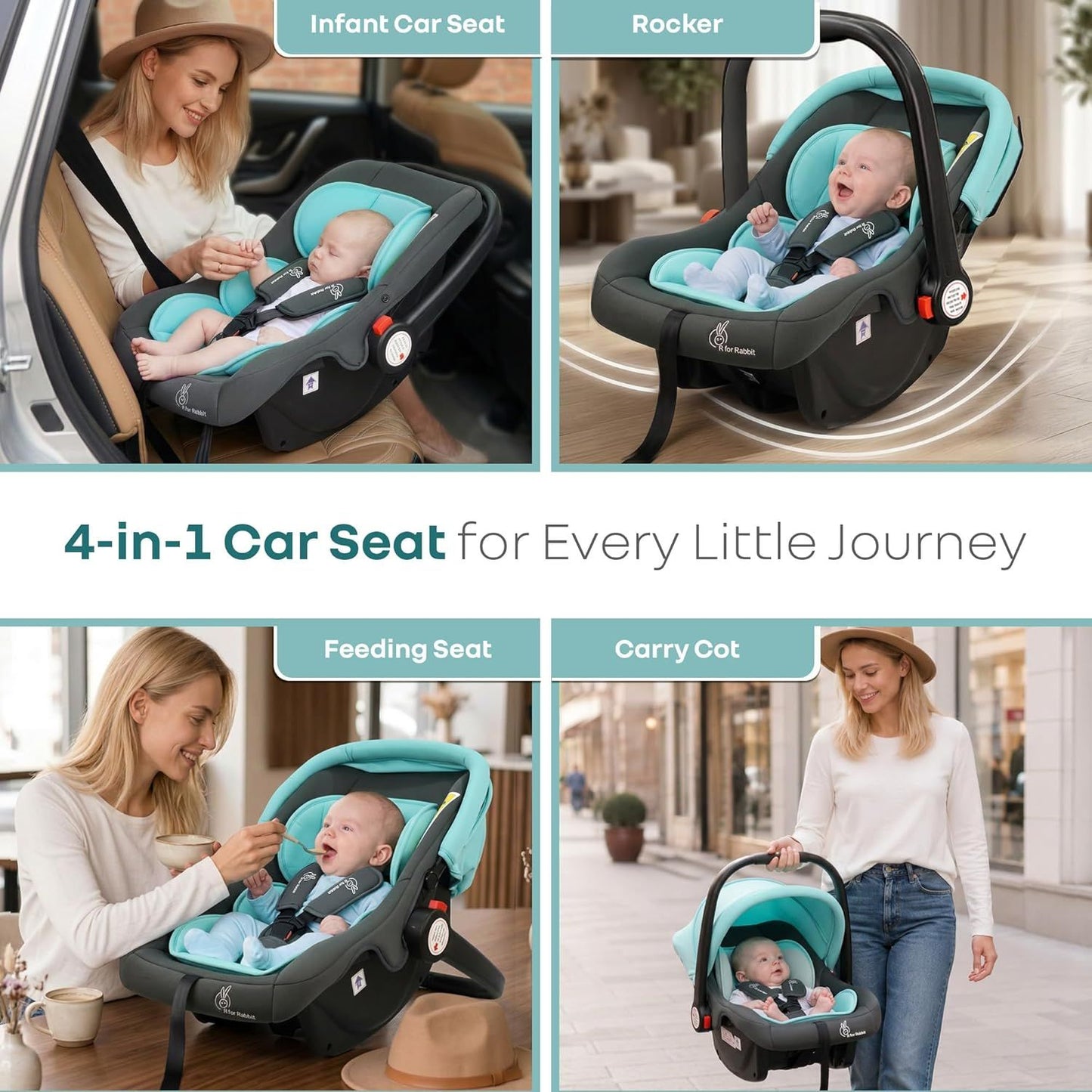 R for Rabbit Picabbo Baby Carry Cot