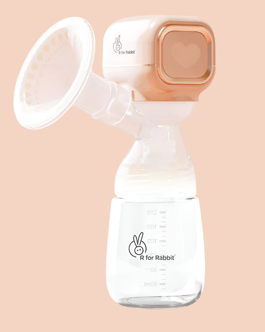 R For Rabbit First Feed Pure Electric Breast Pump | Peach Color