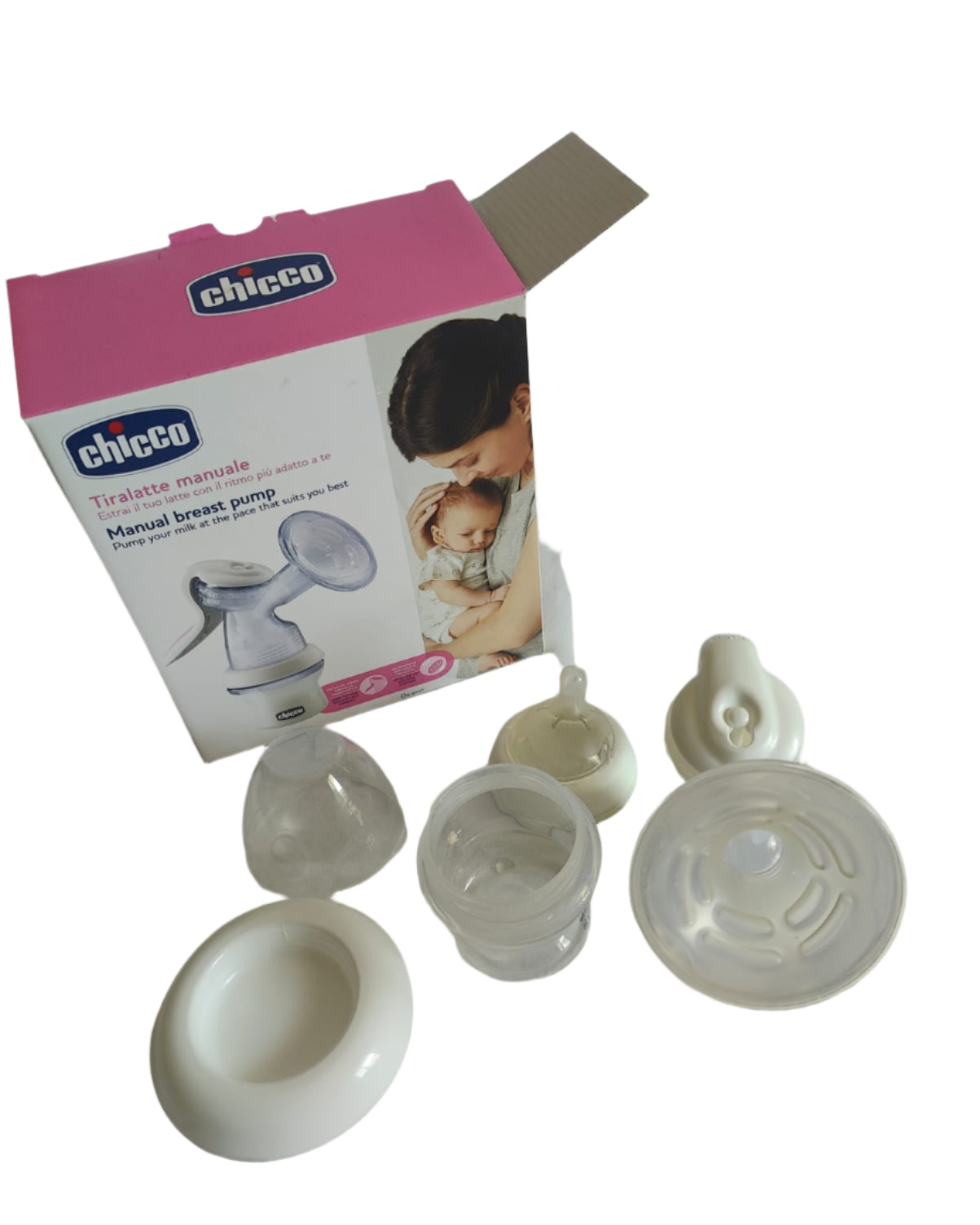 Chicco Natural Feeling Manual Breast Pump for Breastfeeding Mothers | BPA Free