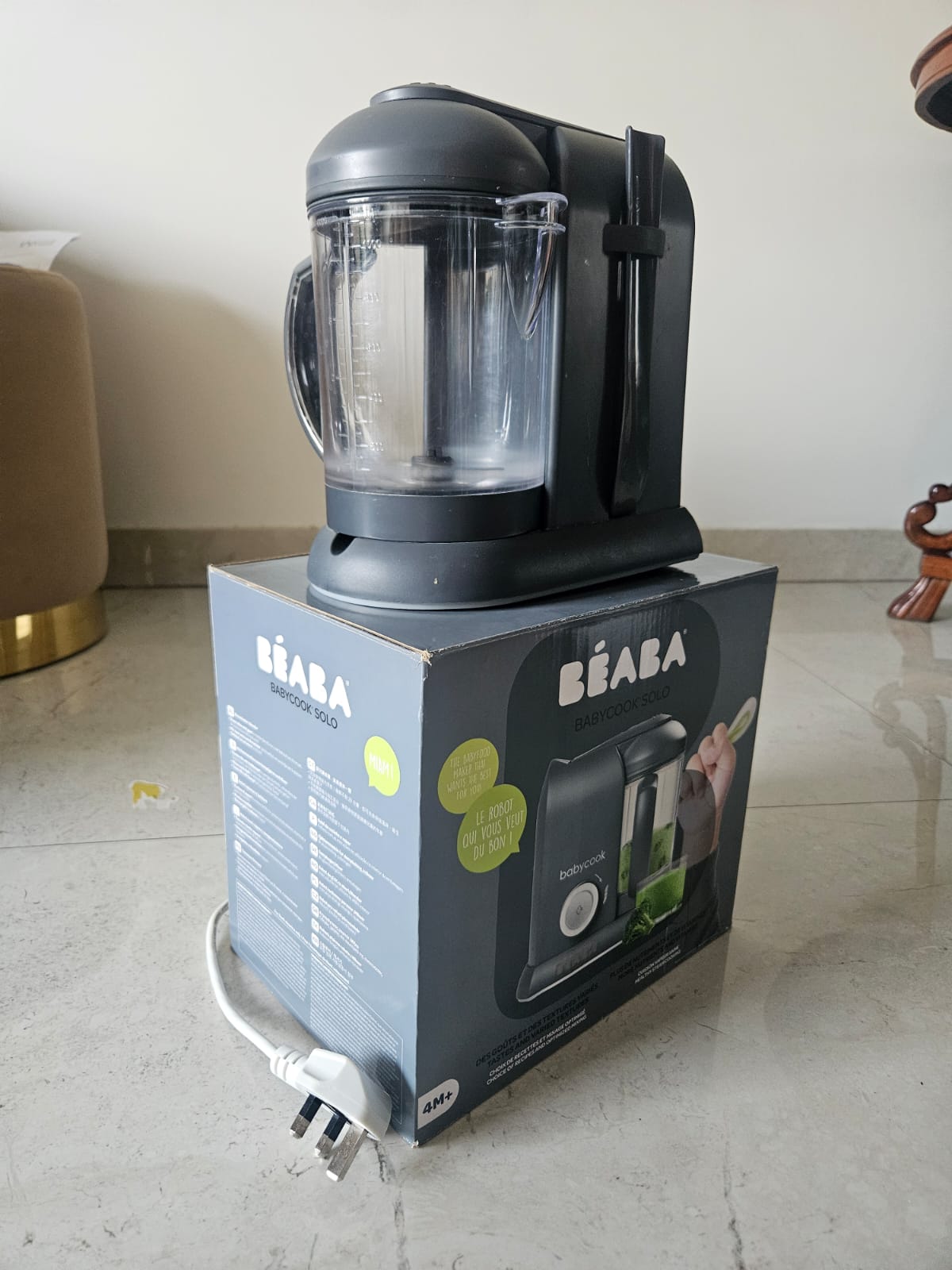 Baeba Babycook Solo 4 In 1 Baby Food Maker | Dark Grey