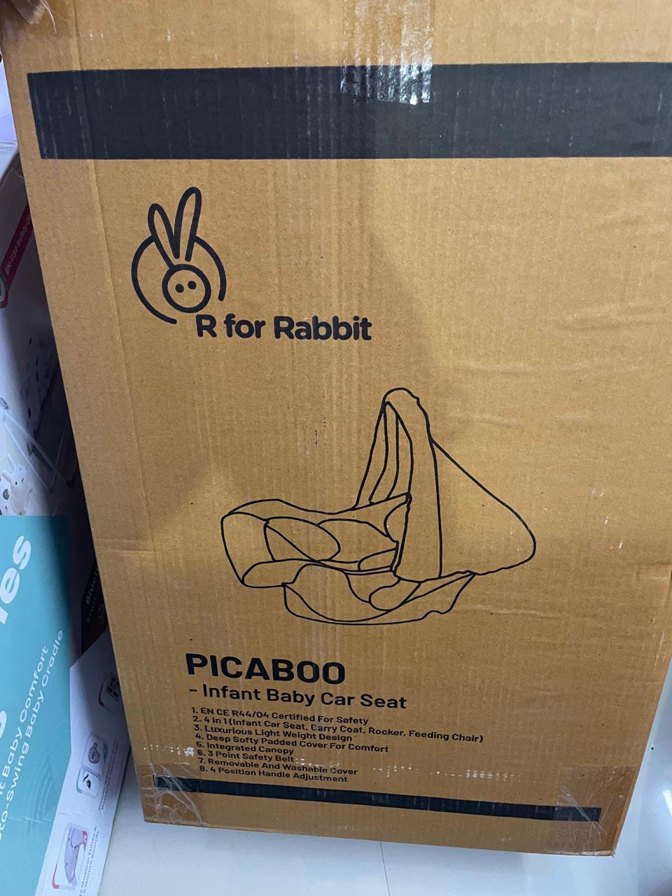 R for Rabbit Picabbo Carry Cot cum Car Seat | 2024, Blue