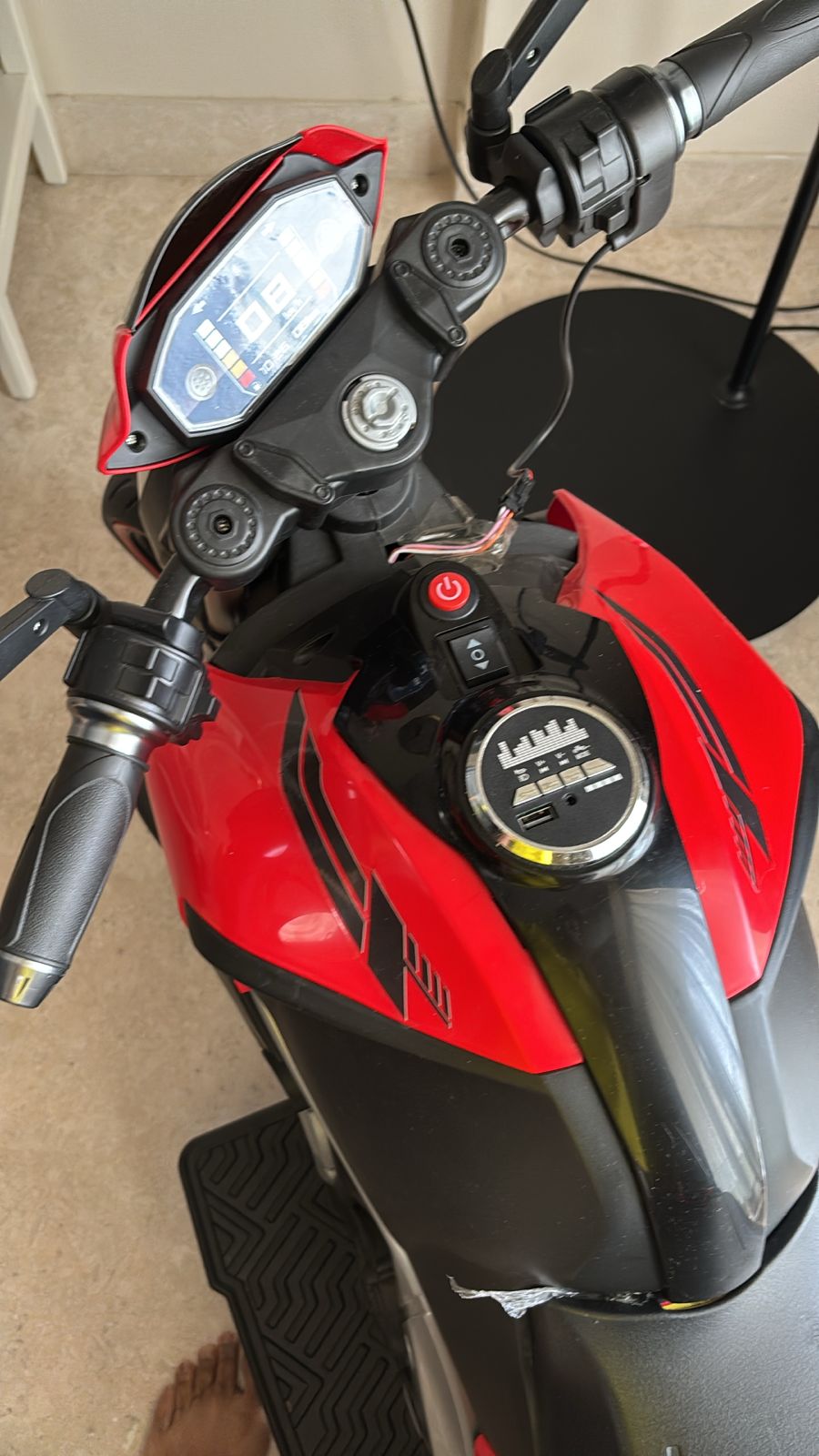 Baybee Minikin Diablo Racing Rechargeable Bike | For 3-8 Years