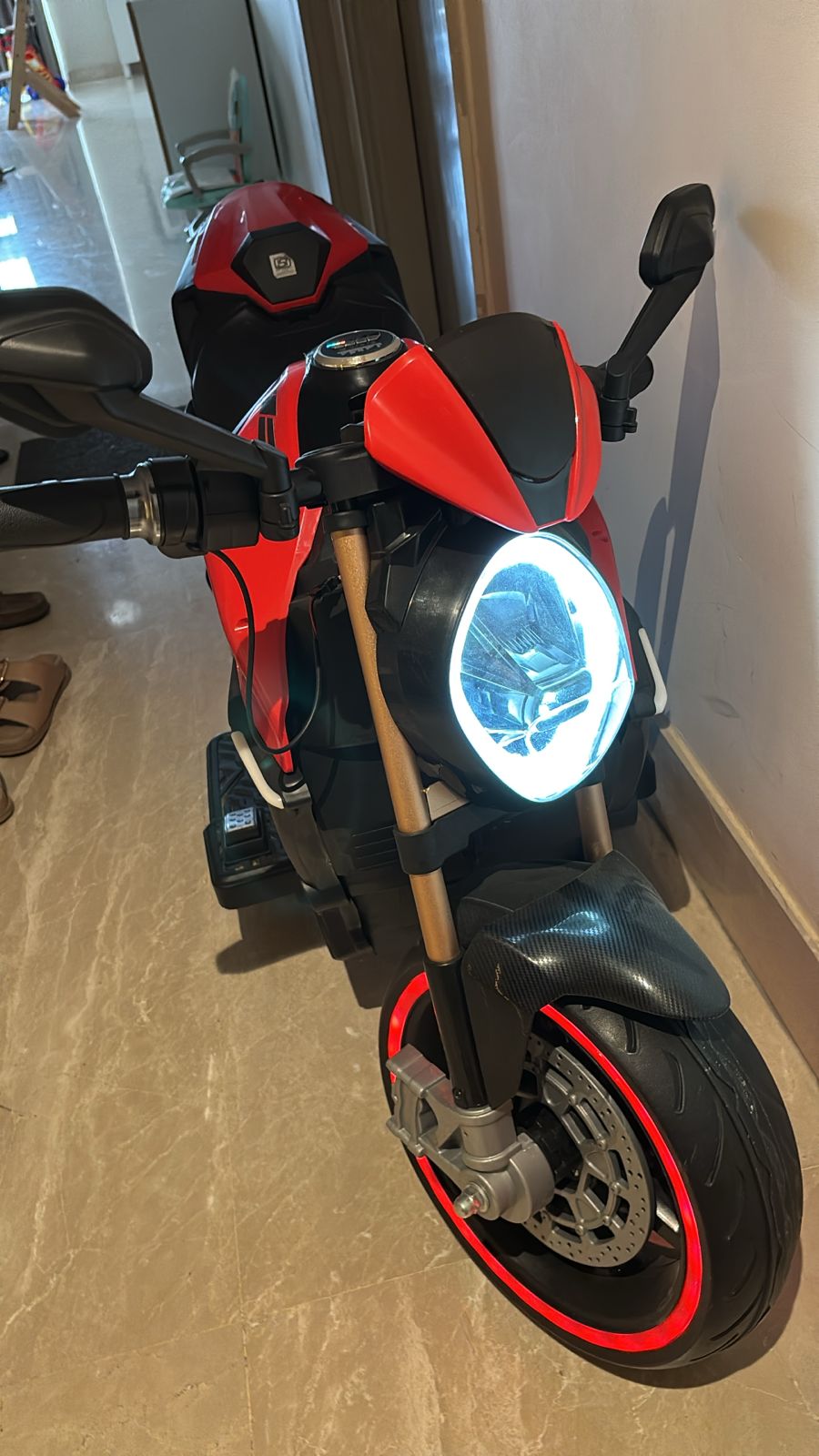Baybee Minikin Diablo Racing Rechargeable Bike | For 3-8 Years