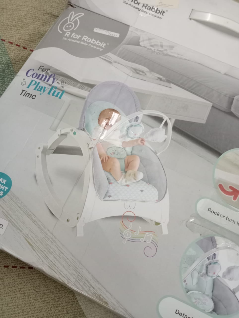 R for Rabbit Rock N Play Baby Rocker