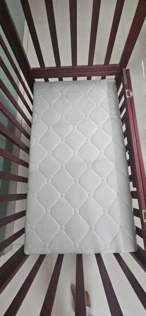 Babyhug C-50 Baby Cot With Mattress