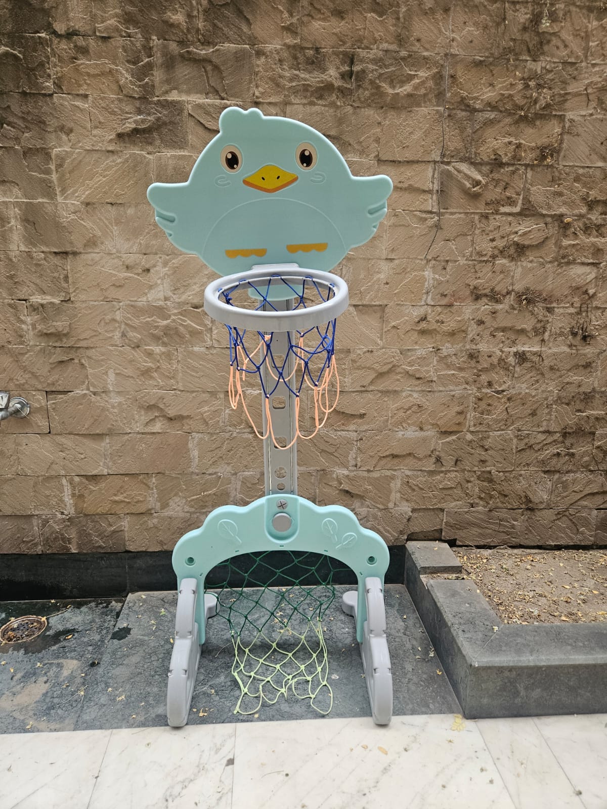 BAYBEE Multi Activity Sports Basketball Toy with Adjustable Height