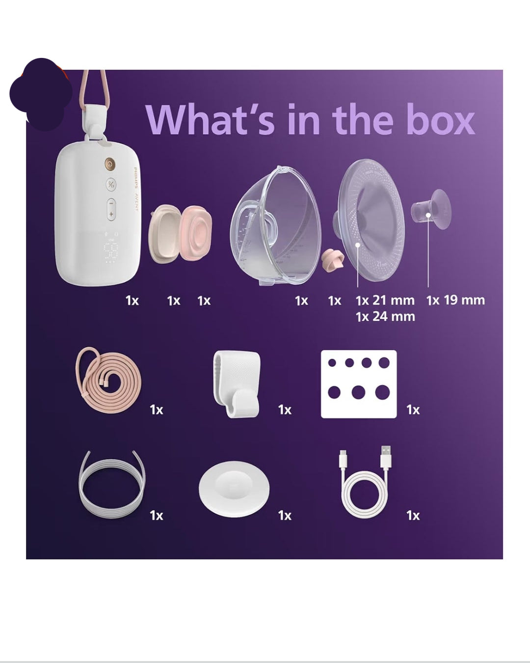 Philips Avent Wearable Single Electric Pump - Original Packing Available