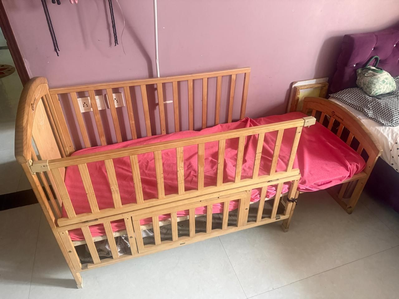 Huny Huny 15-in-1 Baby Crib/Cot