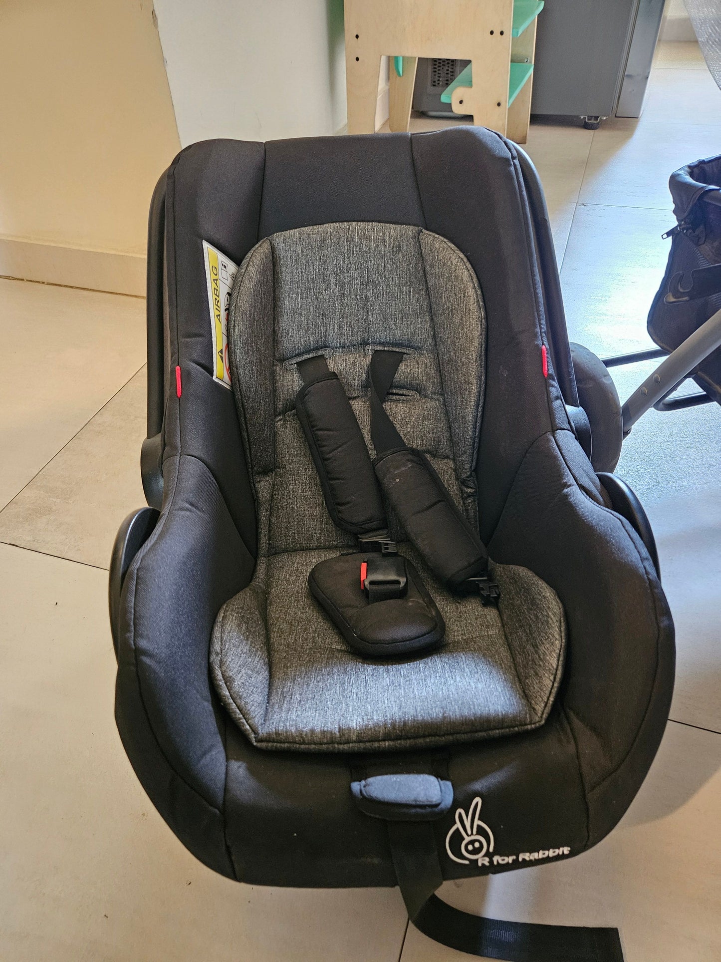 R for Rabbit baby stroller with car seat and net