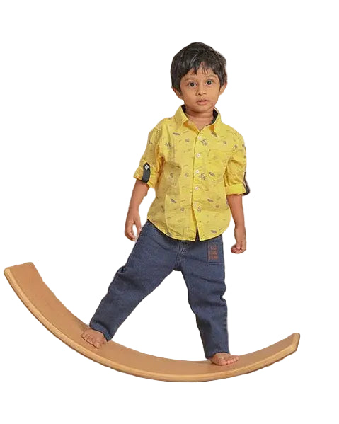 Ariro Wooden Wobble Balance Board for Kids & Toddlers