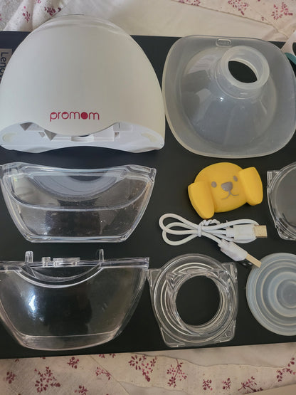 Promom Neo - Handsfree Wearable Electric Breast Pump , White, Never Used