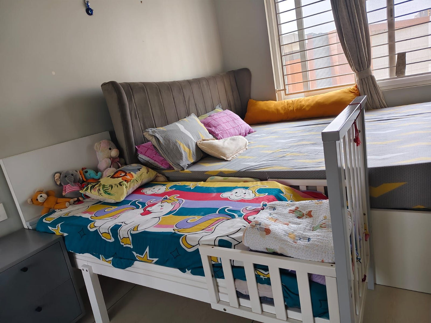 Babyhug Chester 3 in 1 junior Bed cum Cot/Crib