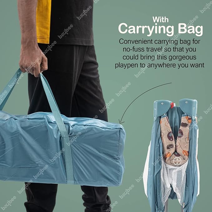 Baybee Foldable Playpen for Babies With Carry Bag | For  0-3 Years