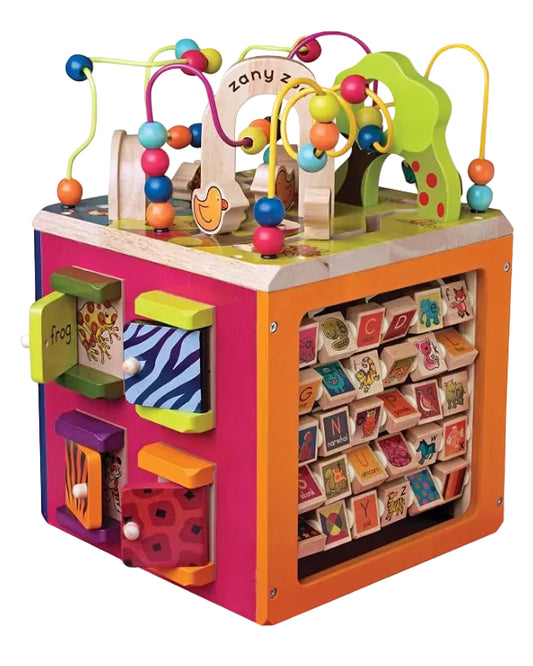 Wooden Play Activity Cube