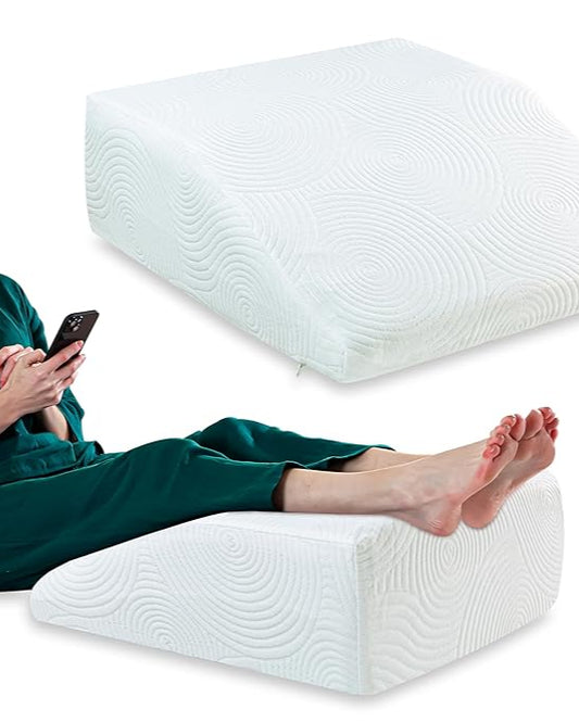 The White Willow Bed Wedge Elevated Leg Rest Pillow