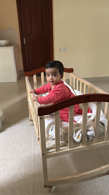 First Step Wooden Crib For Babies