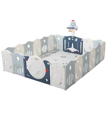 Babyliv Playpen with Soft Mat & Basketball Net