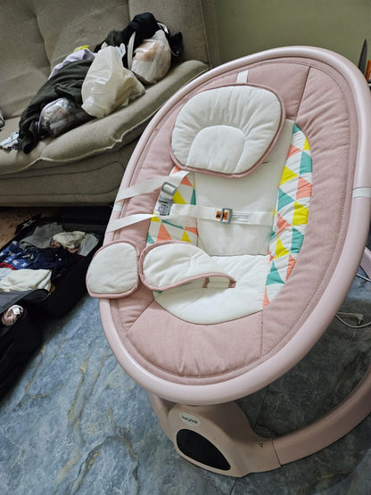 Babyhug Electric Rocker with Mosquito Net & 5 Speed Modes