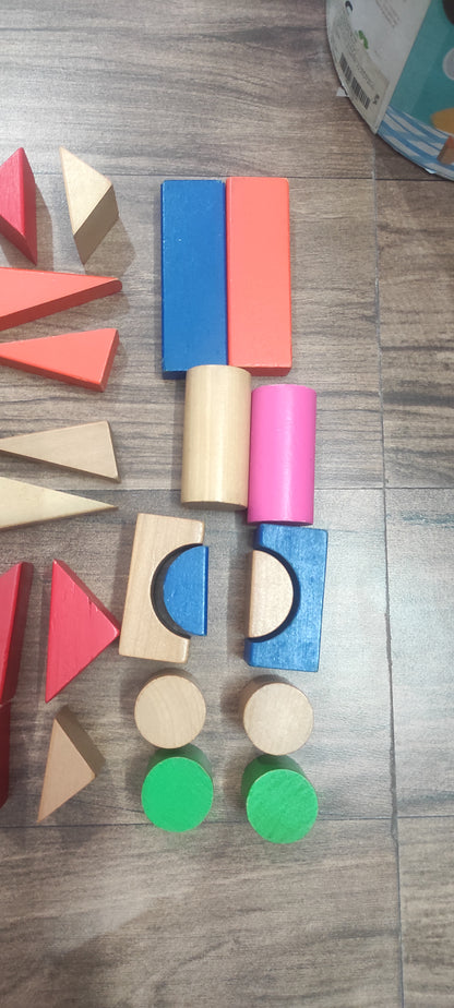 Mi Wooden Learning Blocks for Kids - 100 Pcs