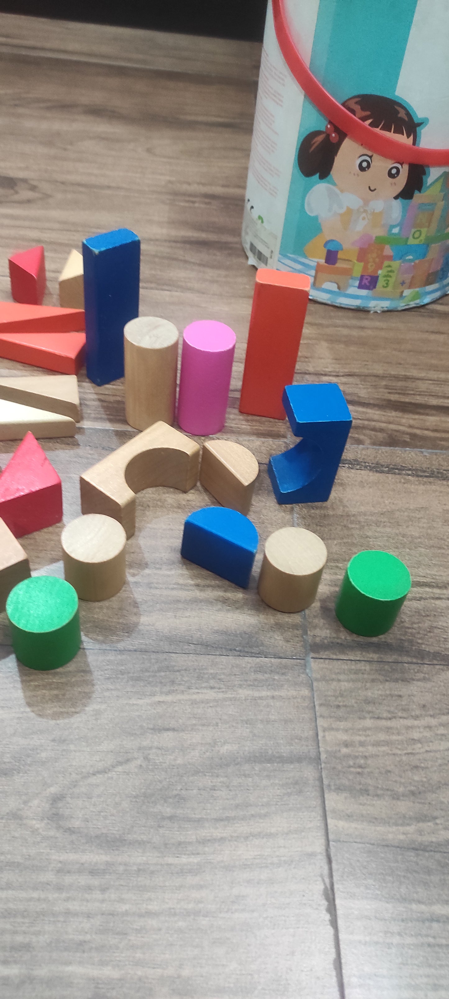 Mi Wooden Learning Blocks for Kids - 100 Pcs