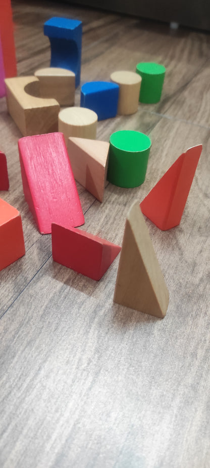 Mi Wooden Learning Blocks for Kids - 100 Pcs