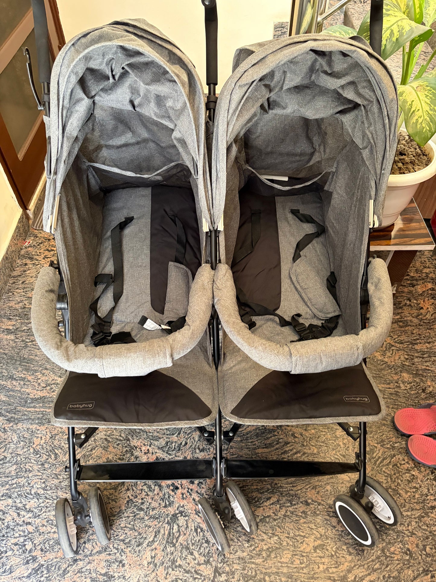 Babyhug Twin Stroller