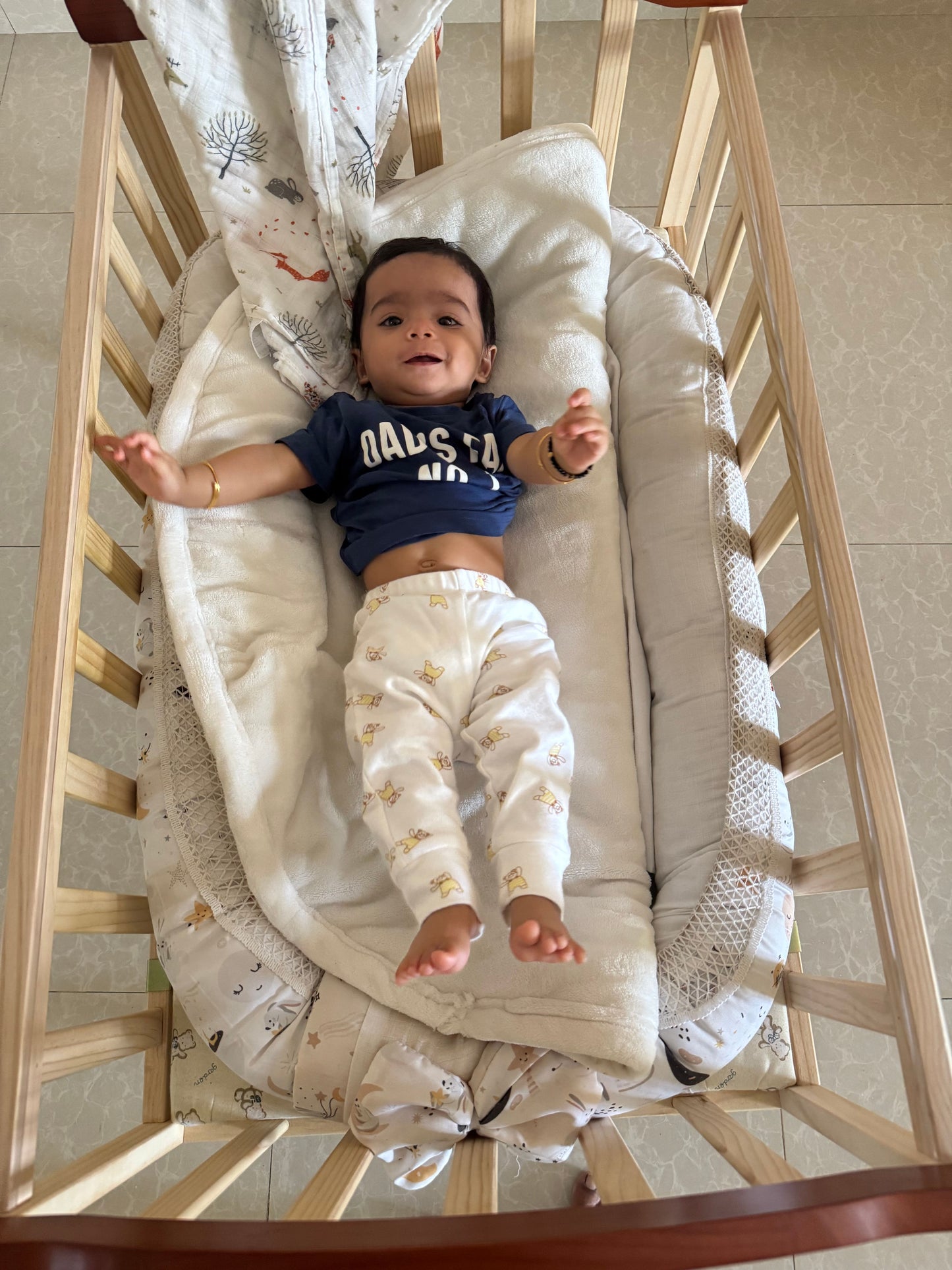 First Step Wooden Crib For Babies