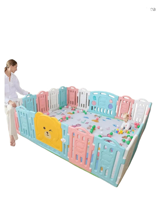 Hukimoyo 16 Panel Large Baby Playpen