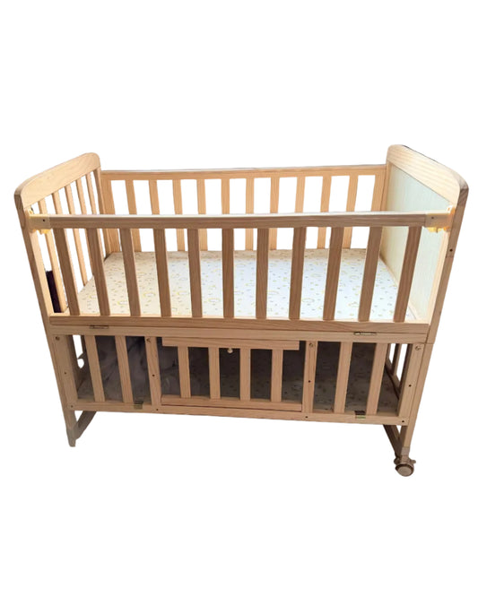 Babyhug 6 in 1 Baby Cot with Rocking Function