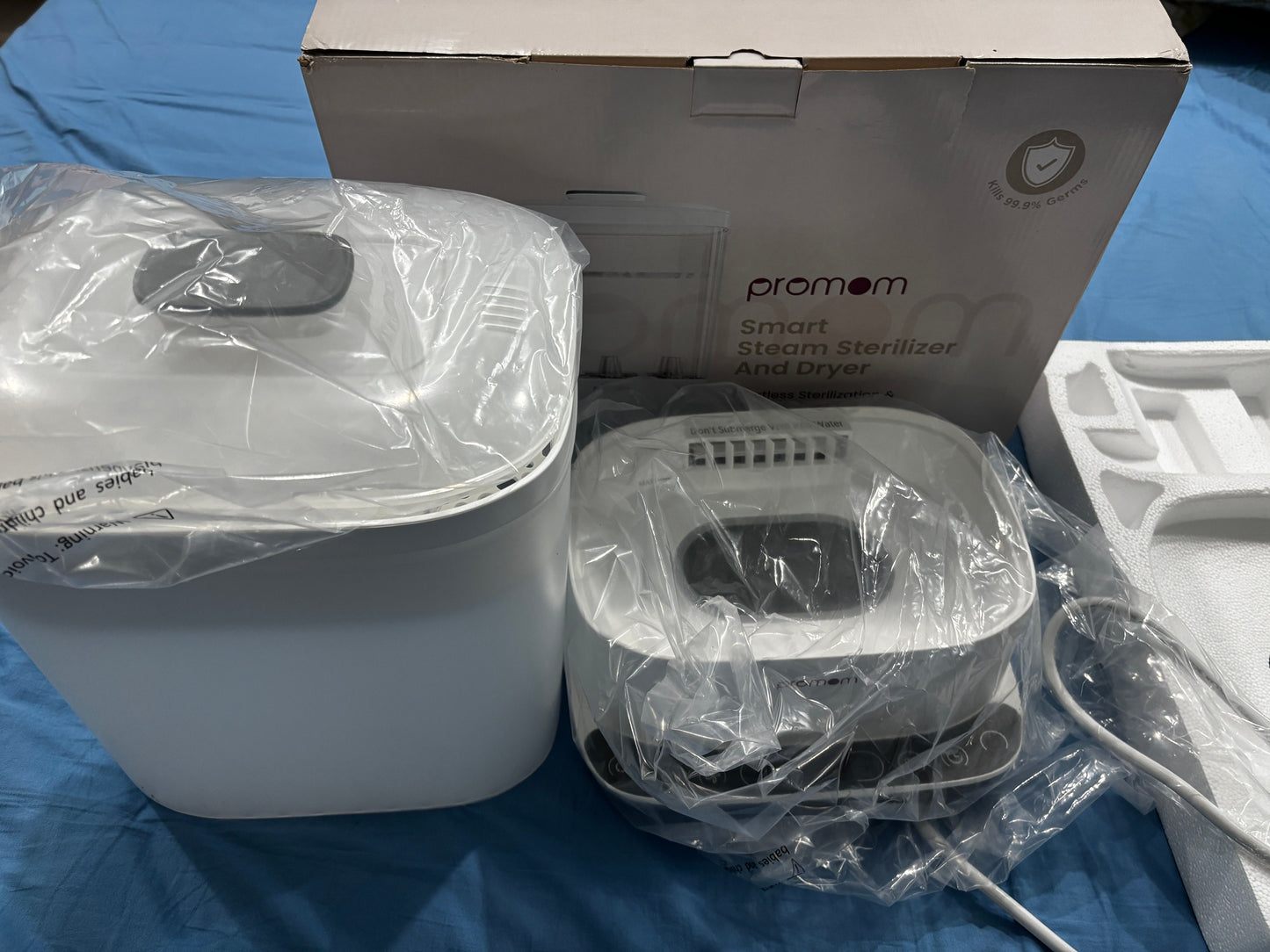 PROMOM 6-in-1 Baby Bottle Sterilizer & Dryer with Air Filter & LED Controls