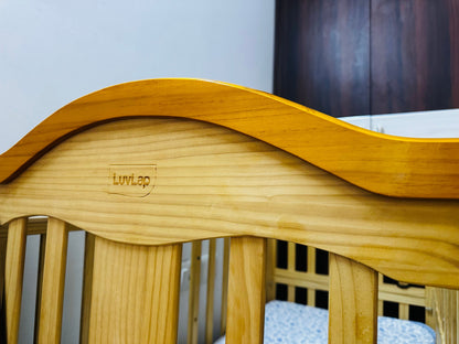 Luvlap Wooden Cot C-70 With Mattress