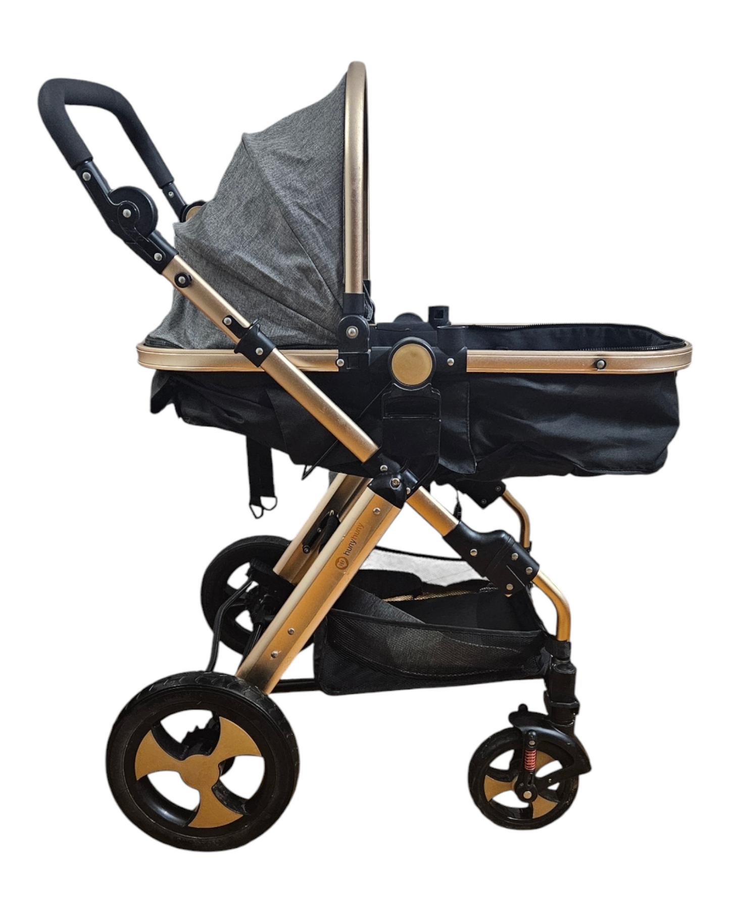 Huny Huny Flight Friendly Stroller Pram with Reversible Bassinet | For 0-4 Years