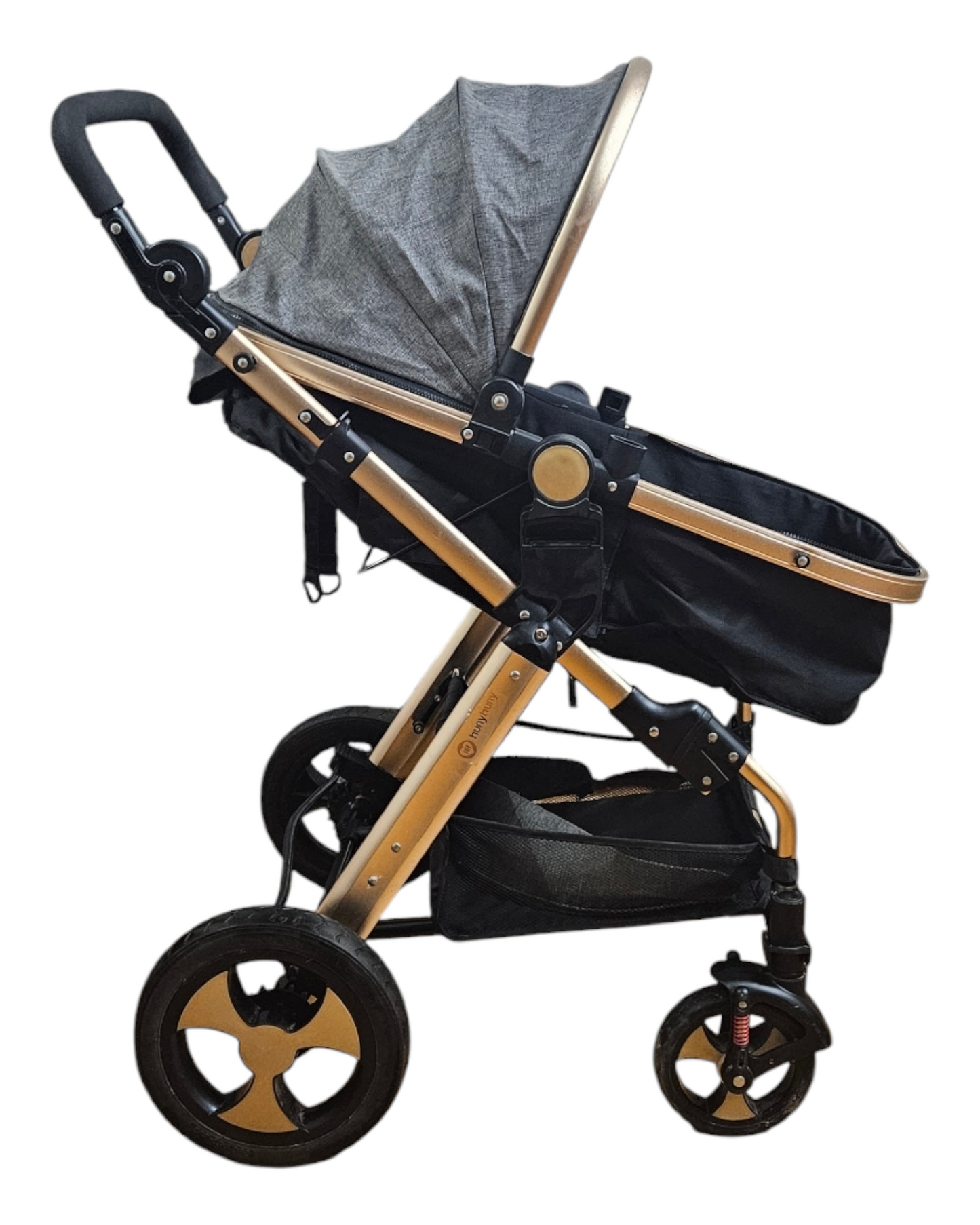 Huny Huny Flight Friendly Stroller Pram with Reversible Bassinet | For 0-4 Years