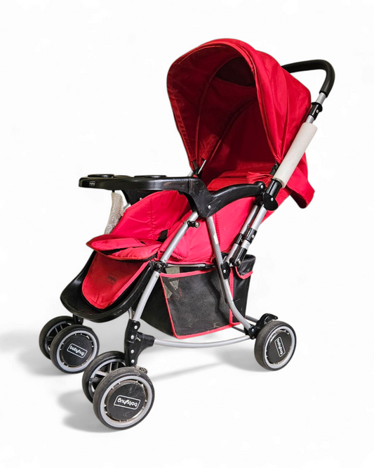 Babyhug 2 in 1 Rock and Roll Stroller Cum Rocker - Red