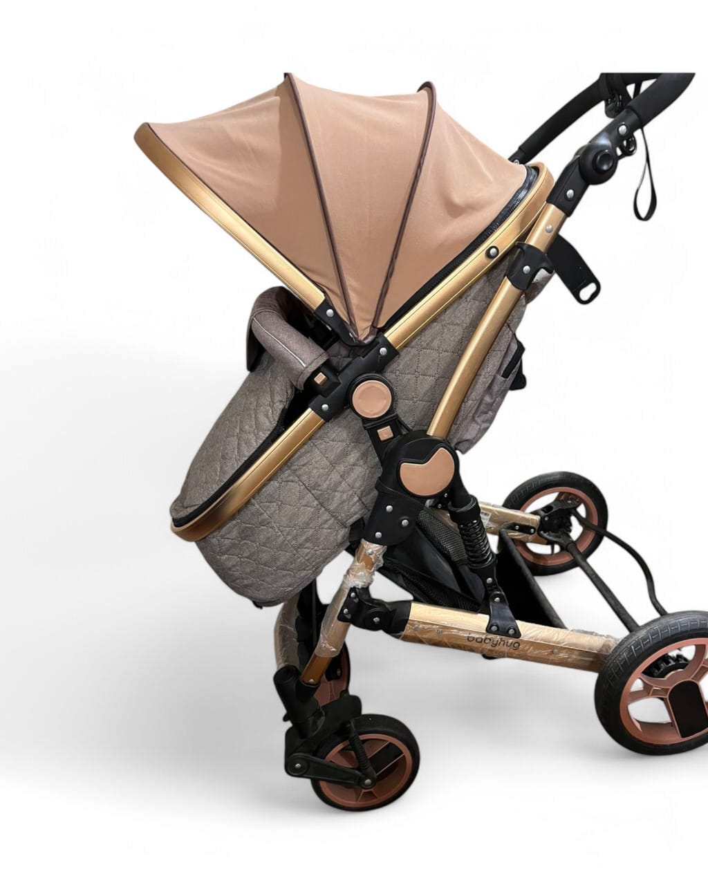 Babyhug Majestic Stroller, 2022, Like New, Beige