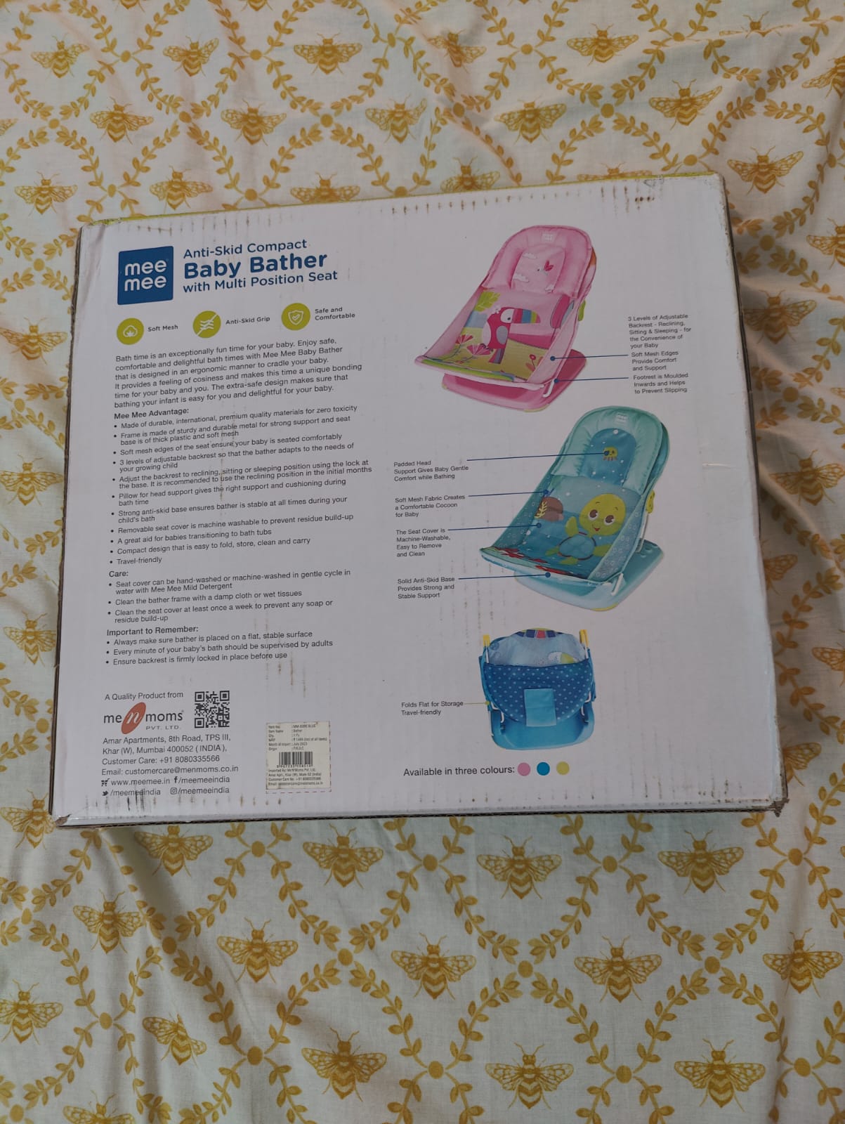 Mee Mee Newborn Baby Bather |  For Newborns and Infants 0-12 Months