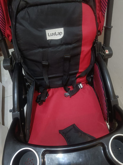 LuvLap Galaxy Stroller, Red | 0-3 Years
