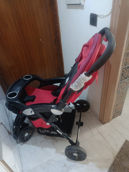 LuvLap Galaxy Stroller, Red | 0-3 Years
