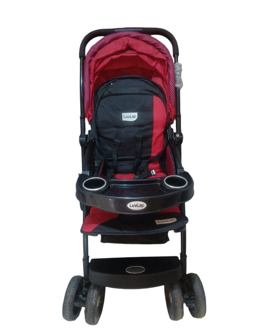 LuvLap Galaxy Stroller, Red | 0-3 Years