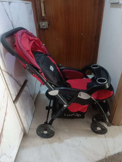 LuvLap Galaxy Stroller, Red | 0-3 Years