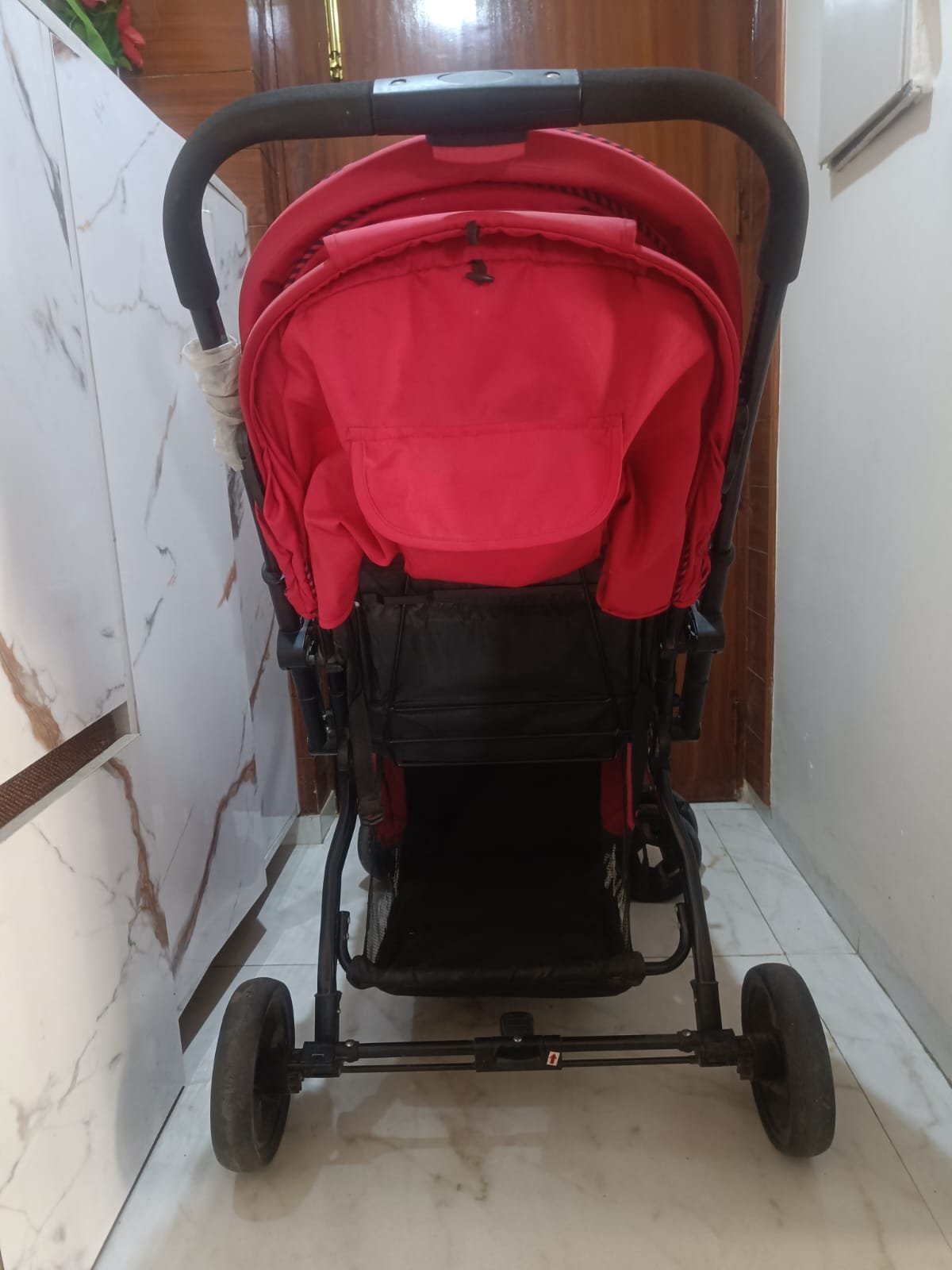LuvLap Galaxy Stroller, Red | 0-3 Years