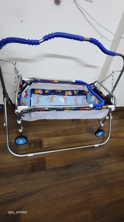 Foldable Cradle with Swing ( Palna ) for New Born