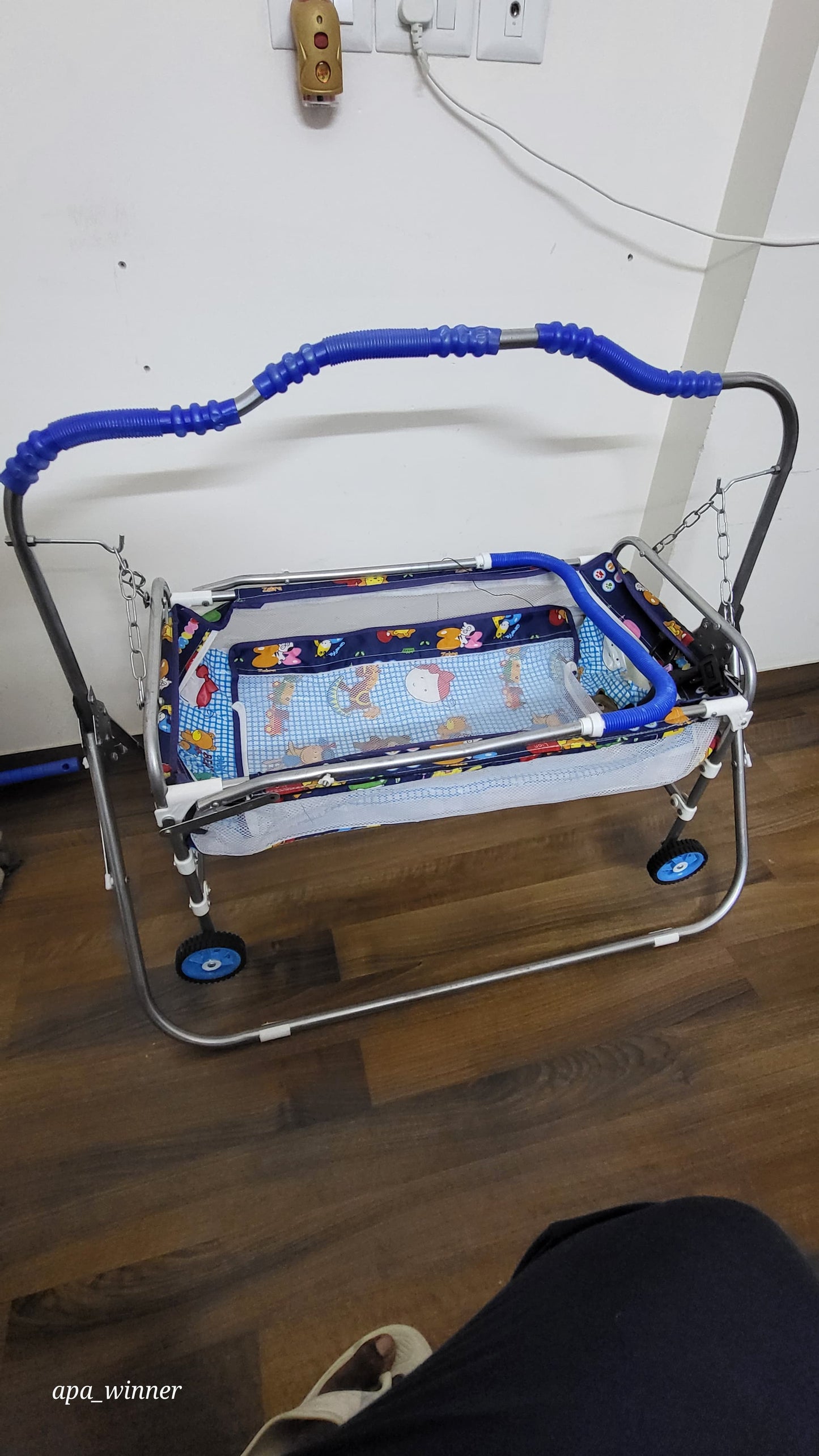 Foldable Cradle with Swing ( Palna ) for New Born