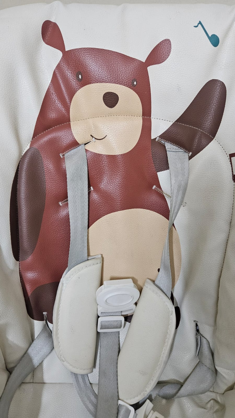 R for Rabbit Marshmallow Lite High Chair, 2022, Grey, Gently Loved