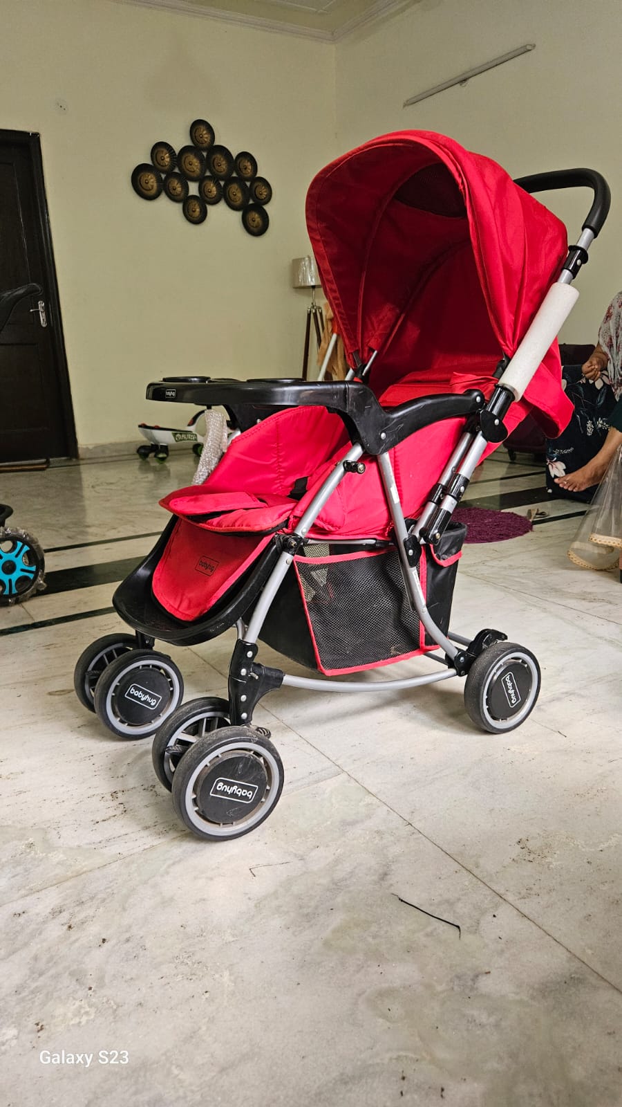 Babyhug 2 in 1 Rock and Roll Stroller Cum Rocker - Red