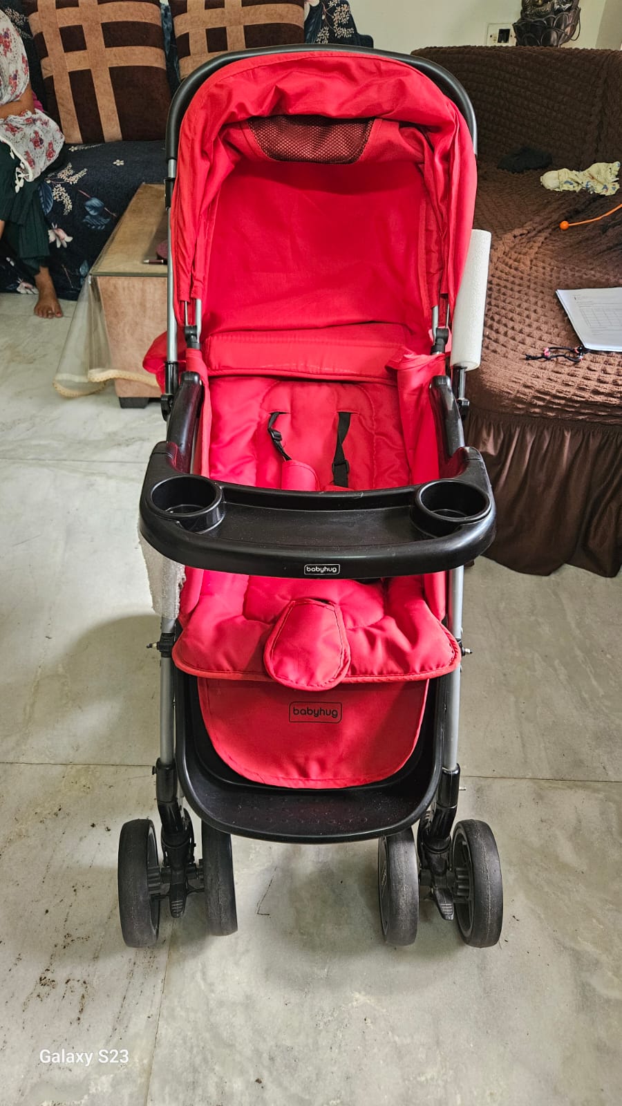 Babyhug 2 in 1 Rock and Roll Stroller Cum Rocker - Red
