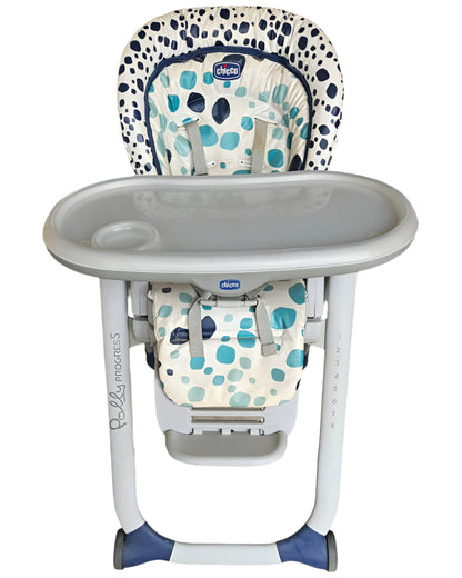 Chicco Polly Progress 5-in-1 High Chair | White Printed
