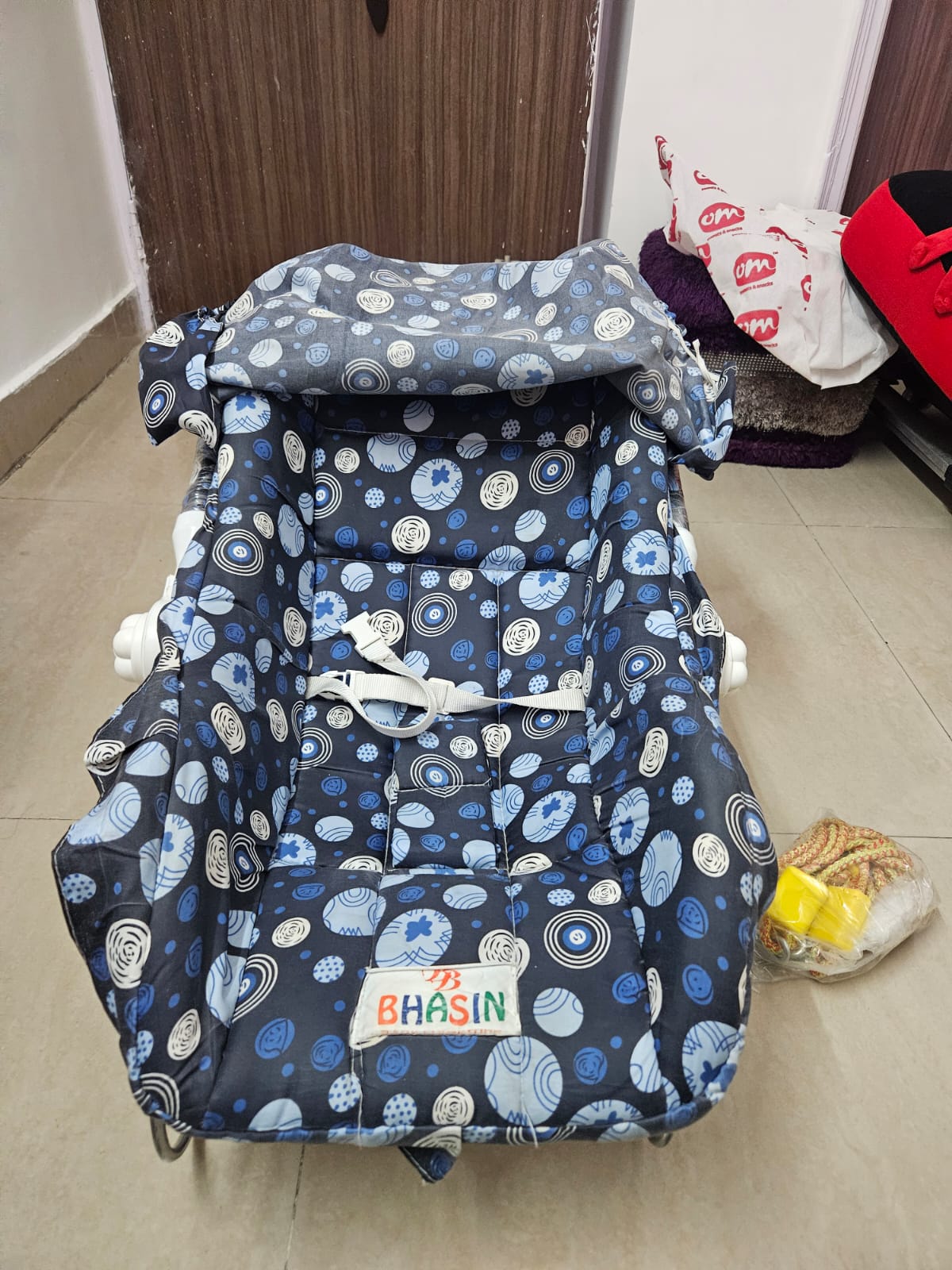 BHASIN Carrycot 10 in 1 Bouncer | Weight Supported Upto 15 Kg