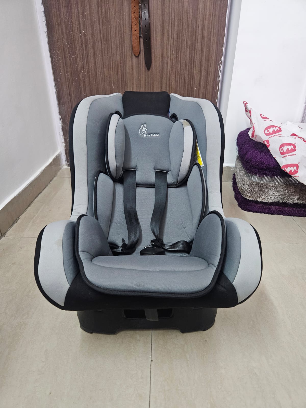 R For Rabbit Jack N Jill Baby Car Seat - Grey | For 0-5 Years
